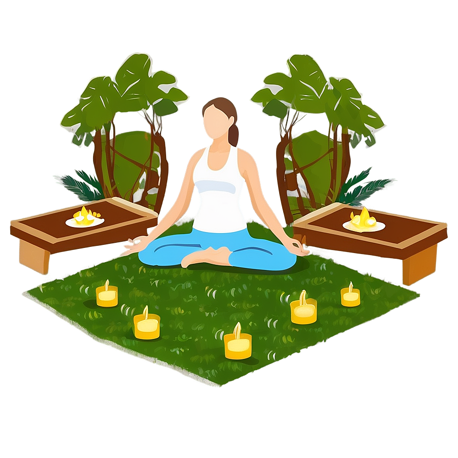 Outdoor Yoga Serenity Png 90 PNG Image