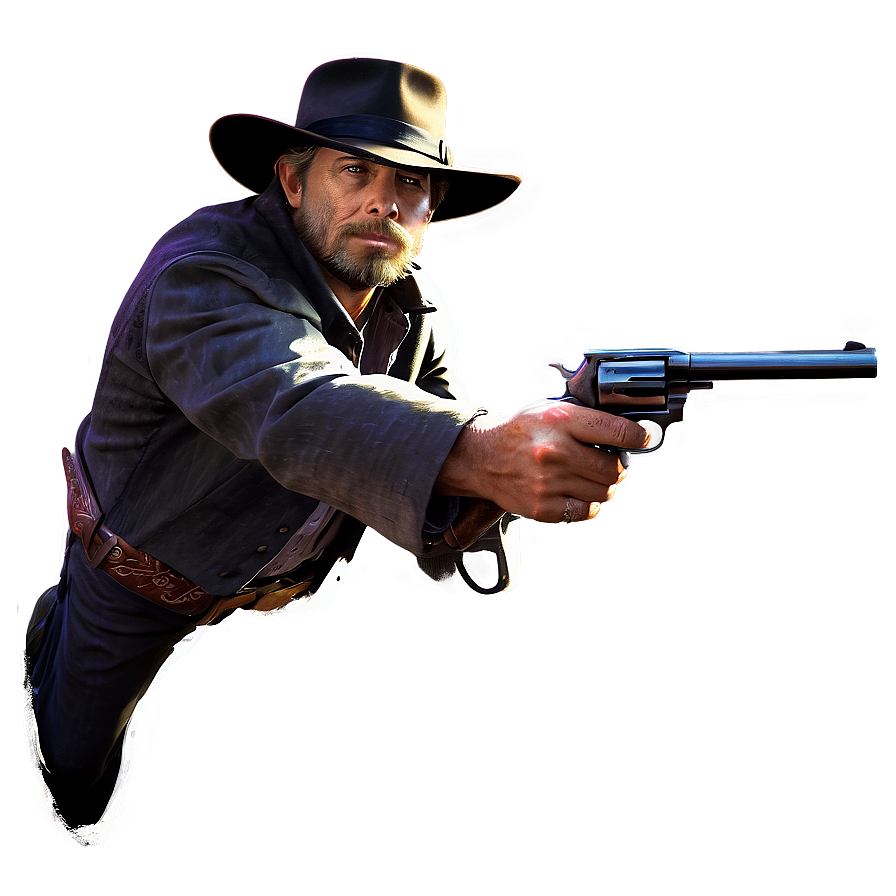 Outlaw Gunslinger Art Png Yyn PNG Image