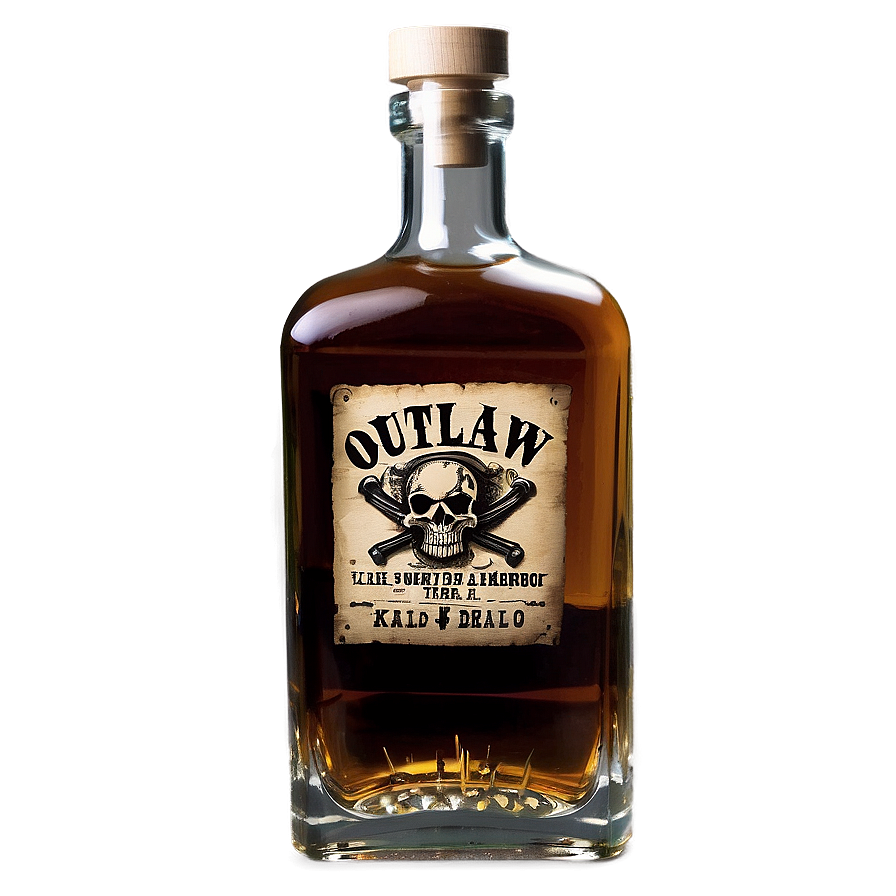 Outlaw Whiskey Bottle Png Rkv22 PNG Image