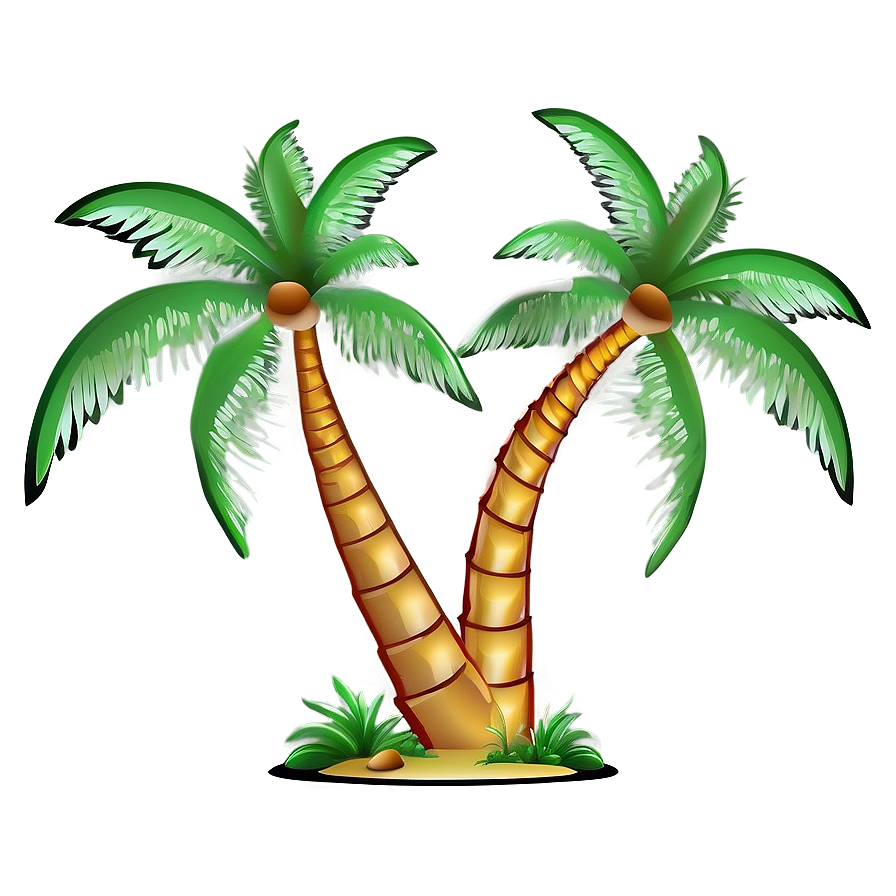 Outline Of Palm Trees Png Noj PNG Image