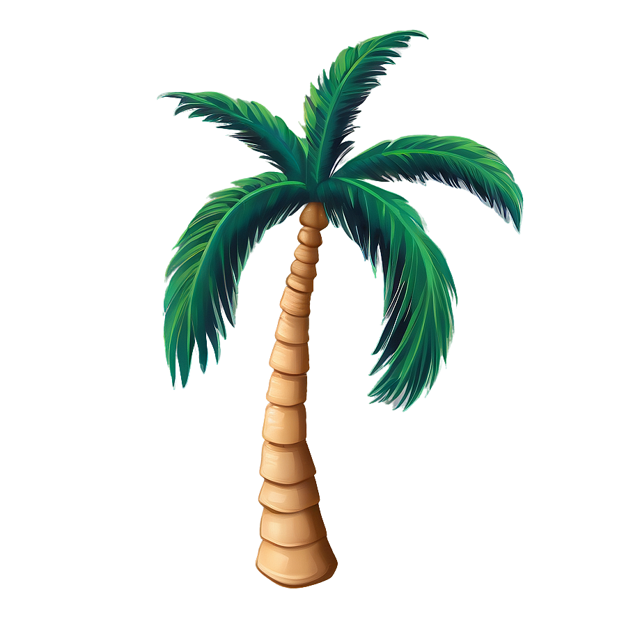 Outline Palm Tree Emoji Png Xgi PNG Image