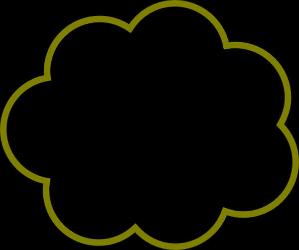 Outlined Cloud Icon PNG Image