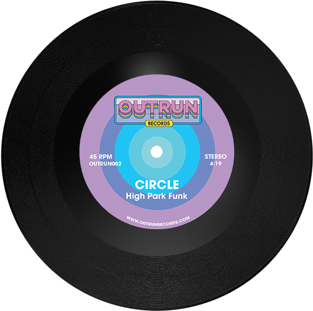 Outrun Records Vinyl Record PNG Image