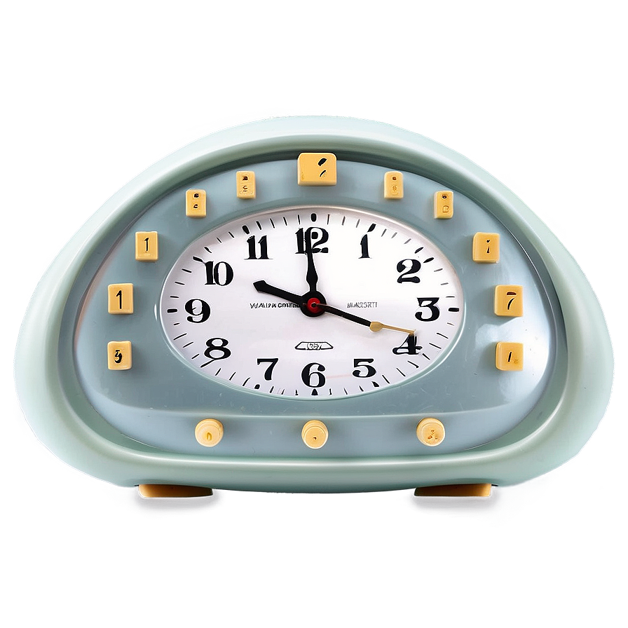 Oval Alarm Clock Png 05252024 PNG Image