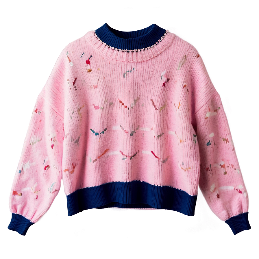 Oversized Pink Sweater Png 06292024 PNG Image