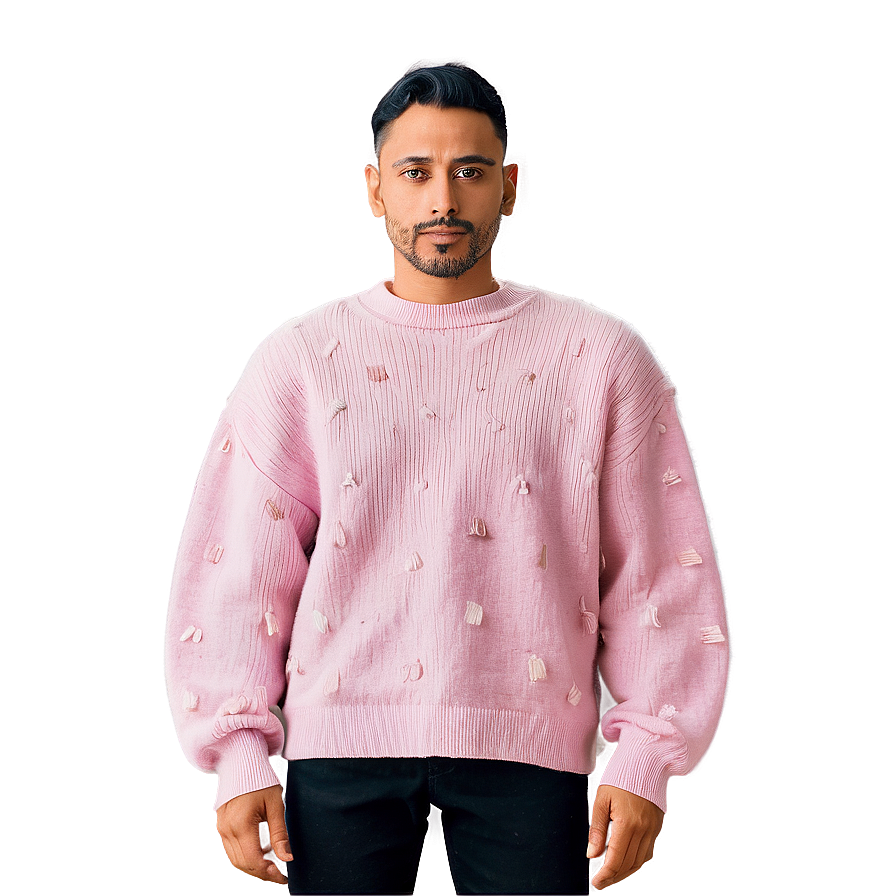 Oversized Pink Sweater Png Lev PNG Image