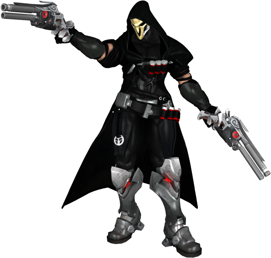 Overwatch_ Reaper_ Character_ Pose PNG Image