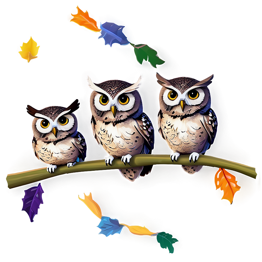 Owl Family Png Vkx PNG Image