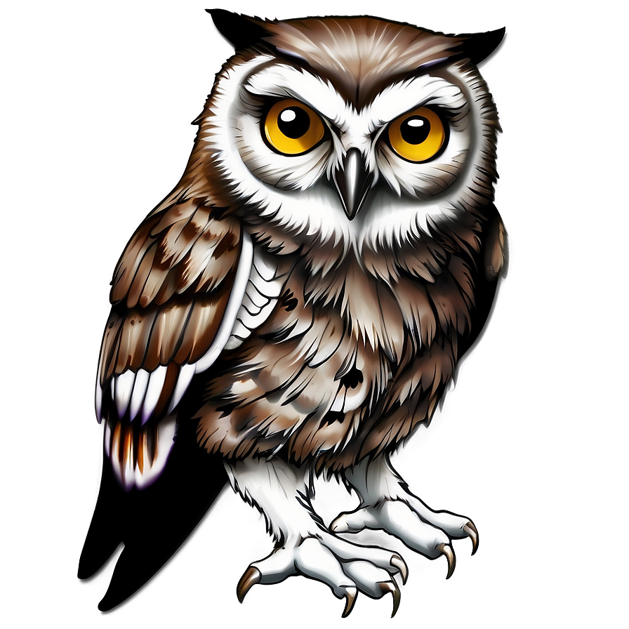 Owl Tattoo Png 05042024 PNG Image