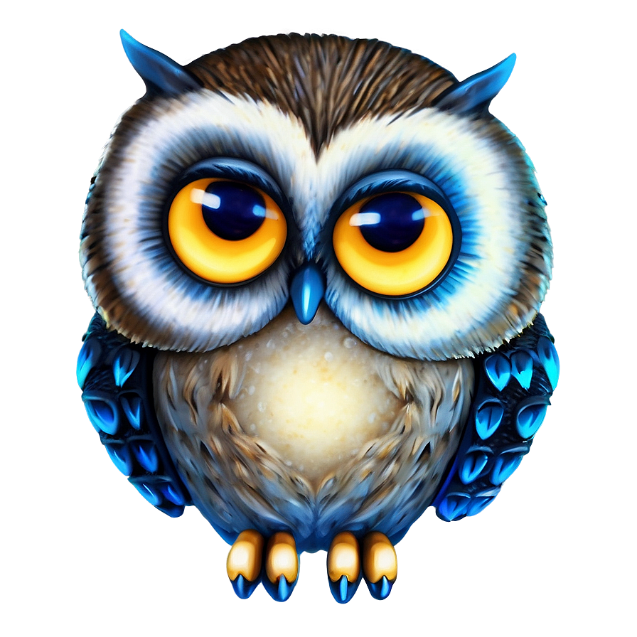 Owl With Moon Png Ybb61 PNG Image