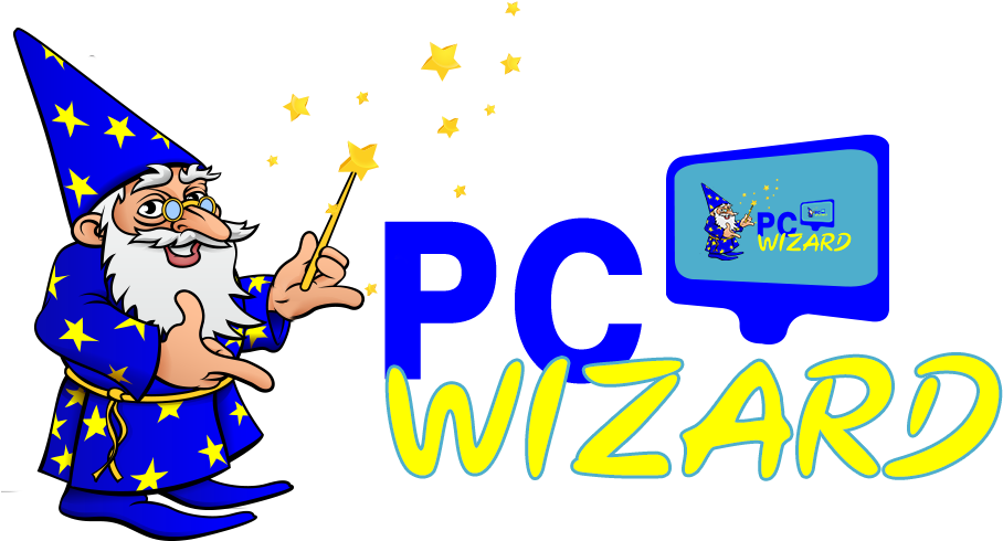 P C Wizard Mascot Magic PNG Image