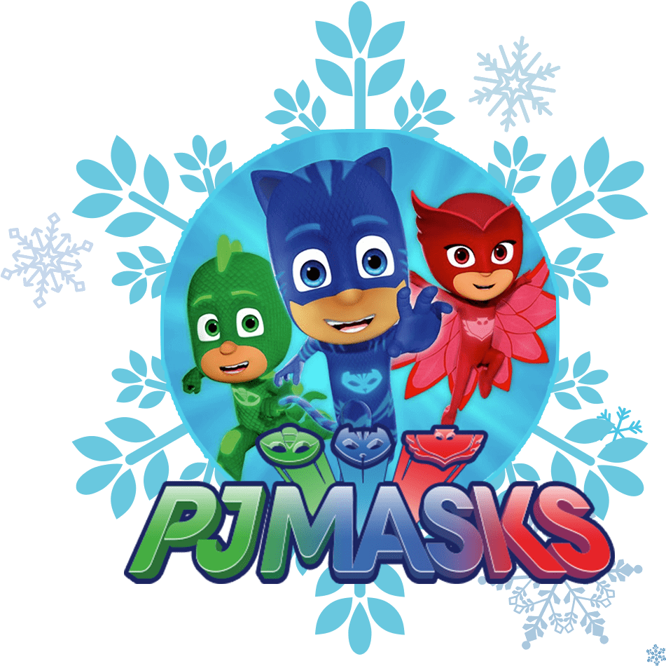 P J Masks Heroes Winter Theme PNG Image