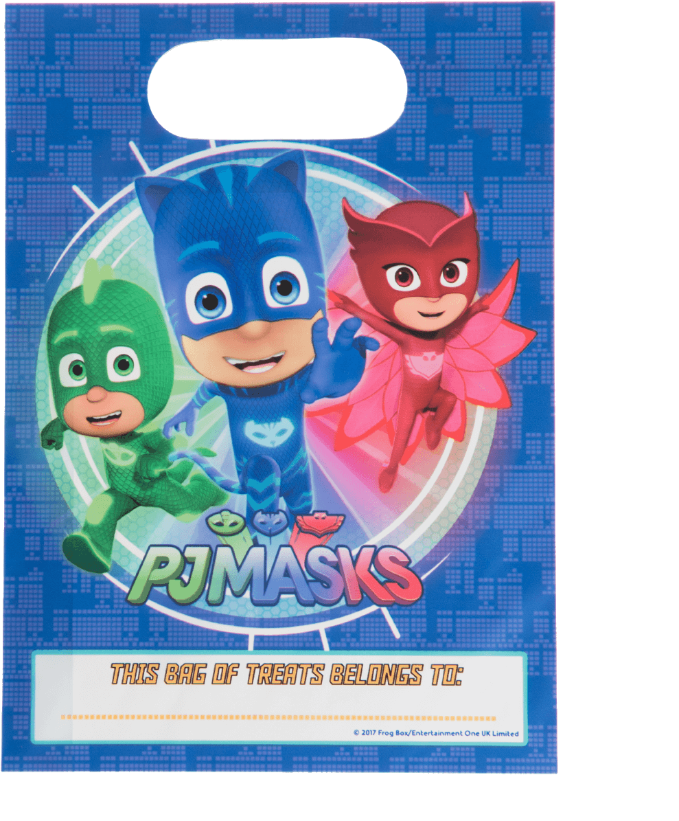 P J Masks Party Favor Bag PNG Image