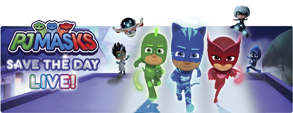 P J Masks Save The Day Live Show Promotion PNG Image