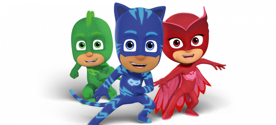 P J_ Masks_ Trio_ Heroes_ Pose.png PNG Image