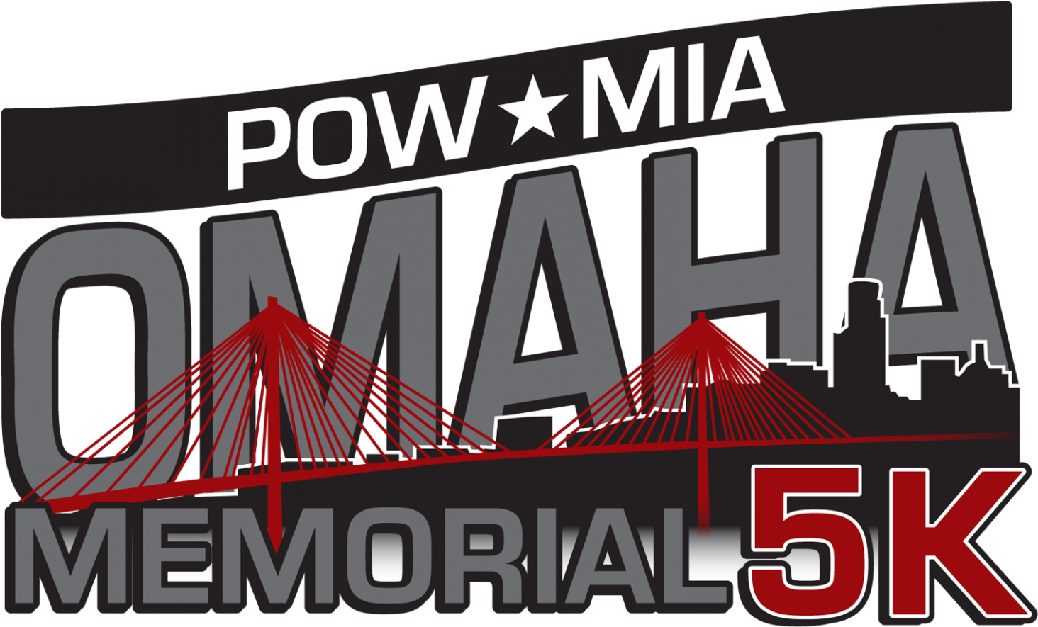 P O W M I A Omaha Memorial5 K Event Logo PNG Image