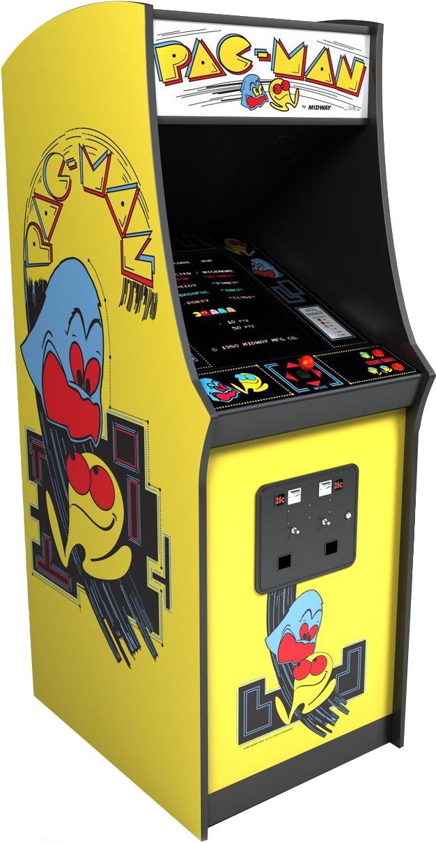 Pac Man Arcade Cabinet Classic PNG Image