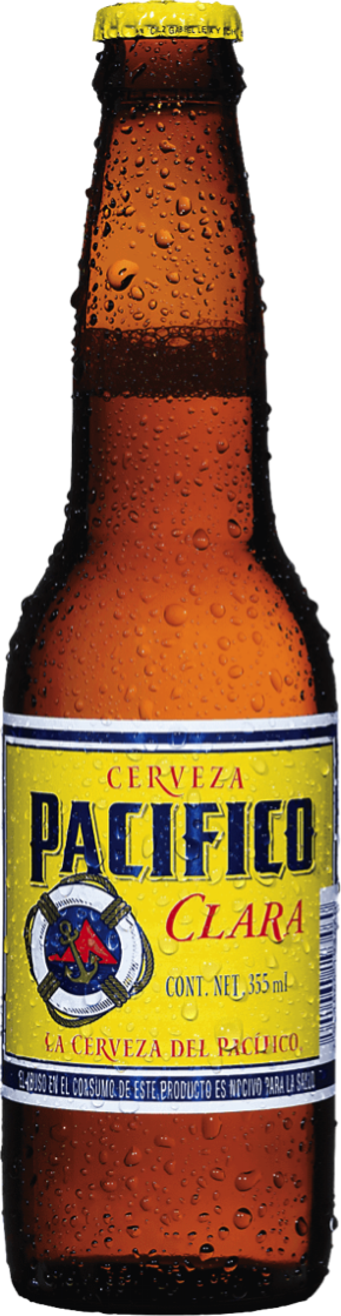 Pacifico Clara Cerveza Bottle PNG Image