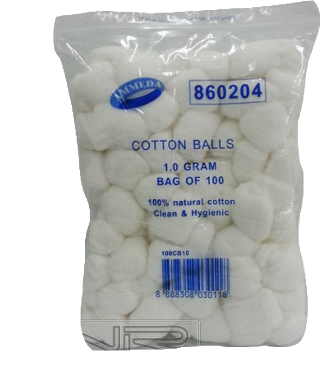 Packaged Cotton Balls Product Image PNG Image