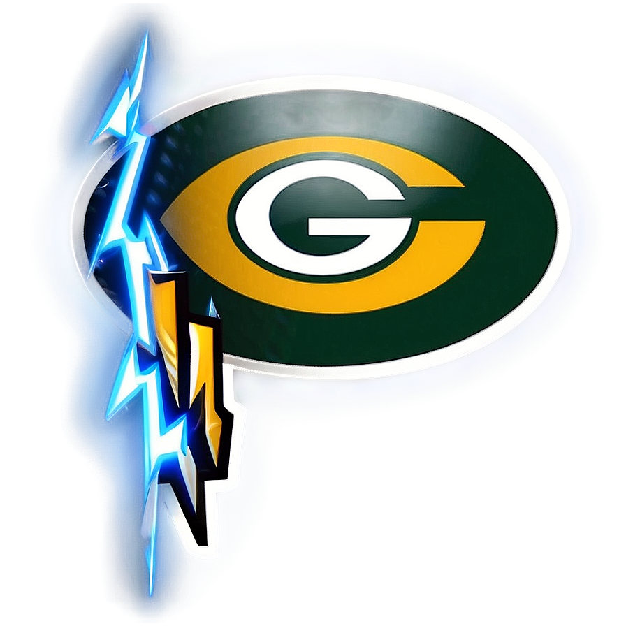 Packers Logo With Lightning Png Vnf52 PNG Image