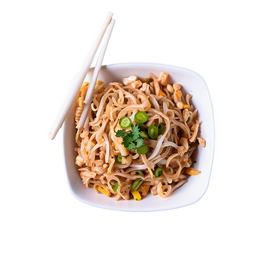 Pad Thai With Homemade Noodles Png 06252024 PNG Image