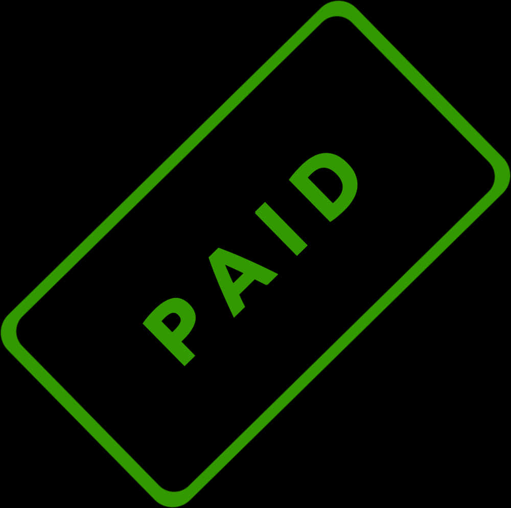 Paid Stamp Graphic PNG Image