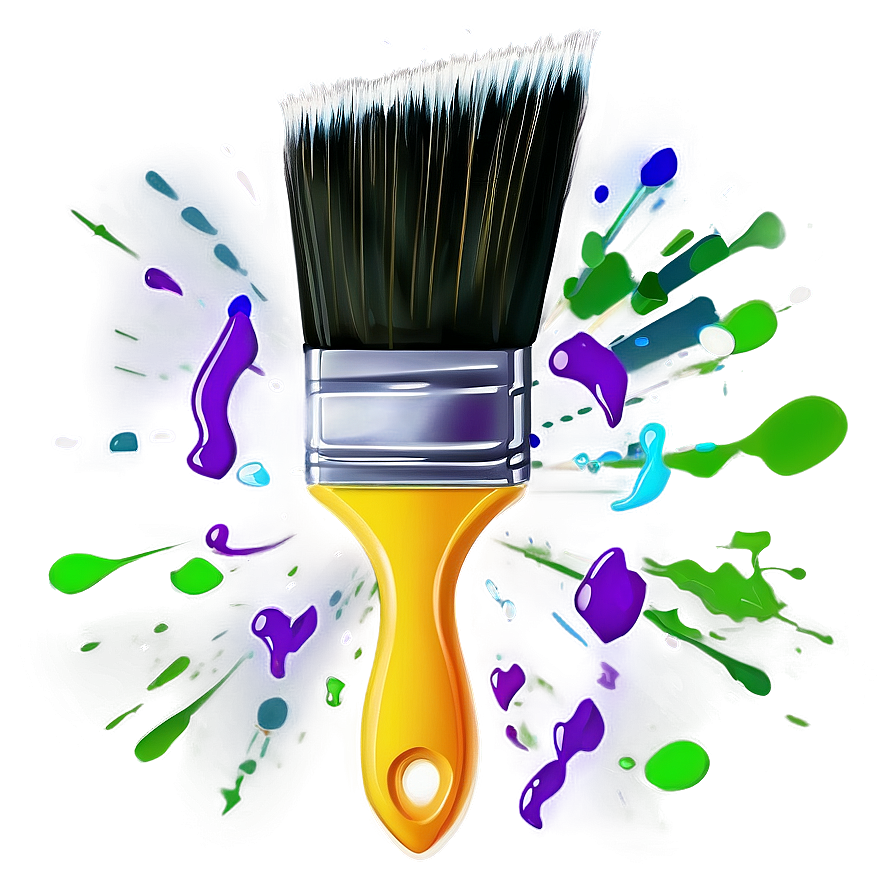 Paint Brush Splash Png Hfw PNG Image