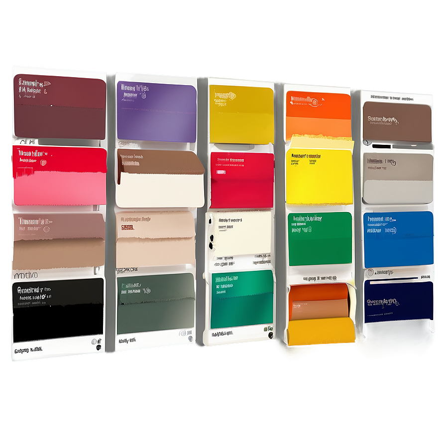 Paint Swatch Samples Png Ihr85 PNG Image