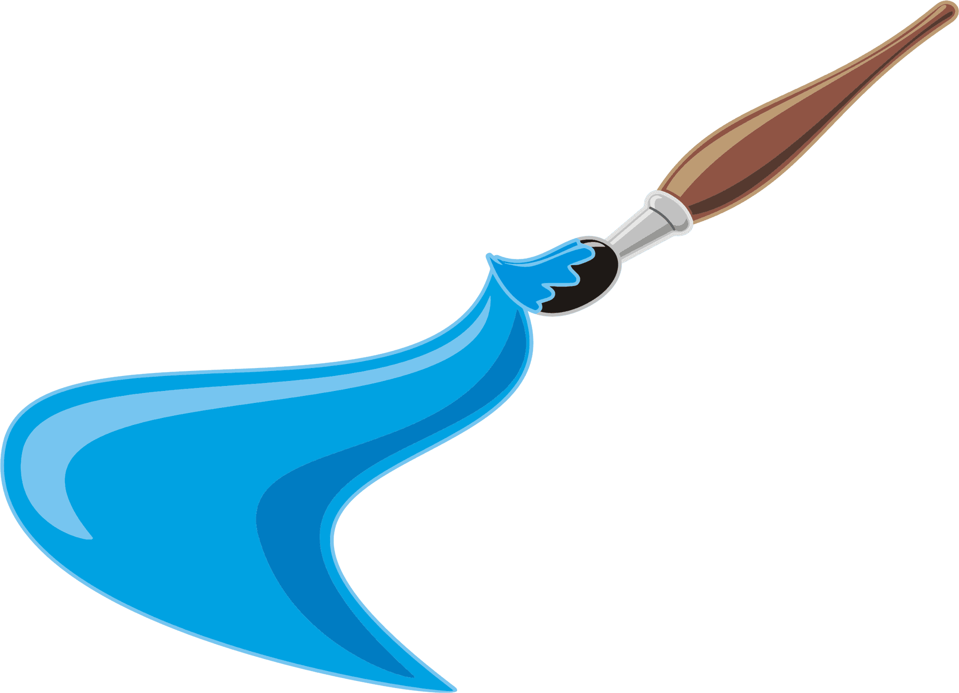 Paintbrush Stroke Vector Art PNG Image