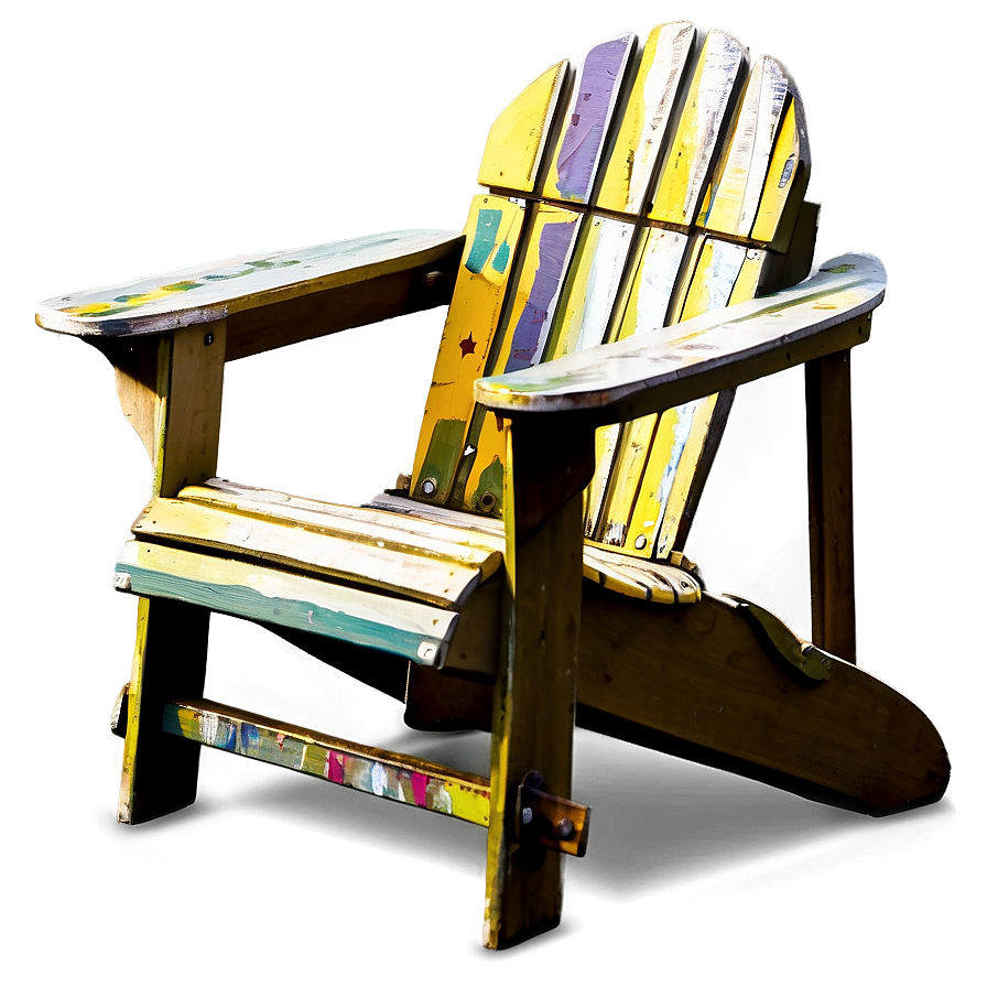 Painted Adirondack Chair Png 06292024 PNG Image