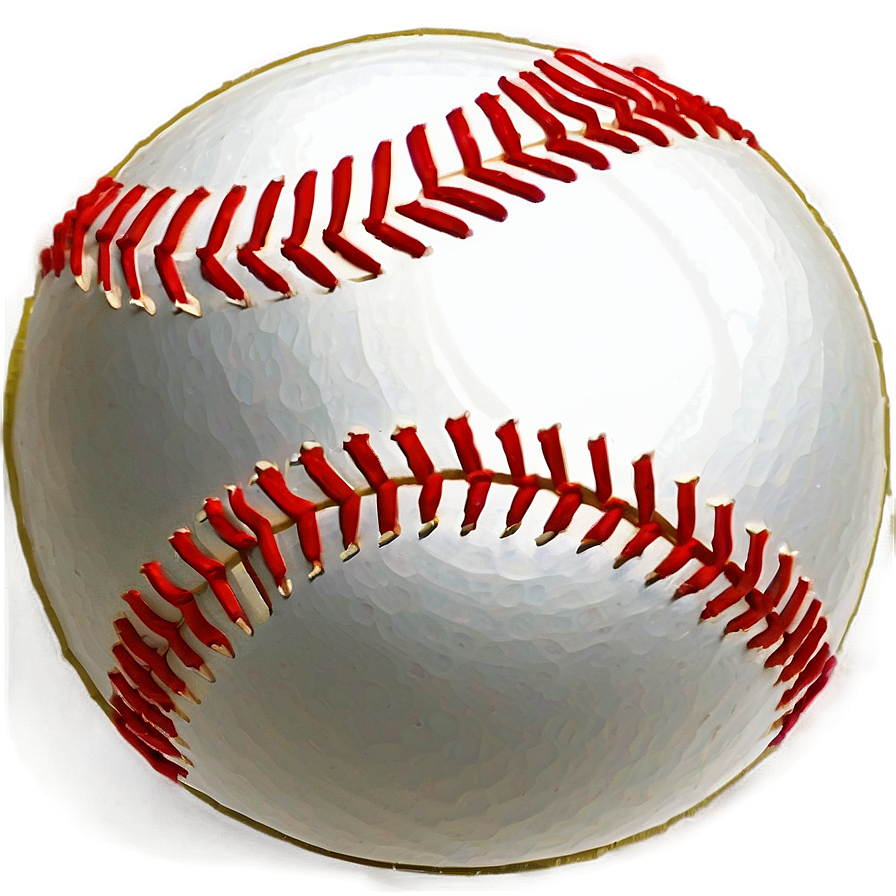 Painted Baseball Stitching Png 06282024 PNG Image