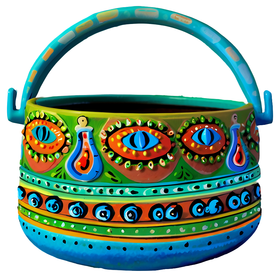 Painted Pot Png 30 PNG Image