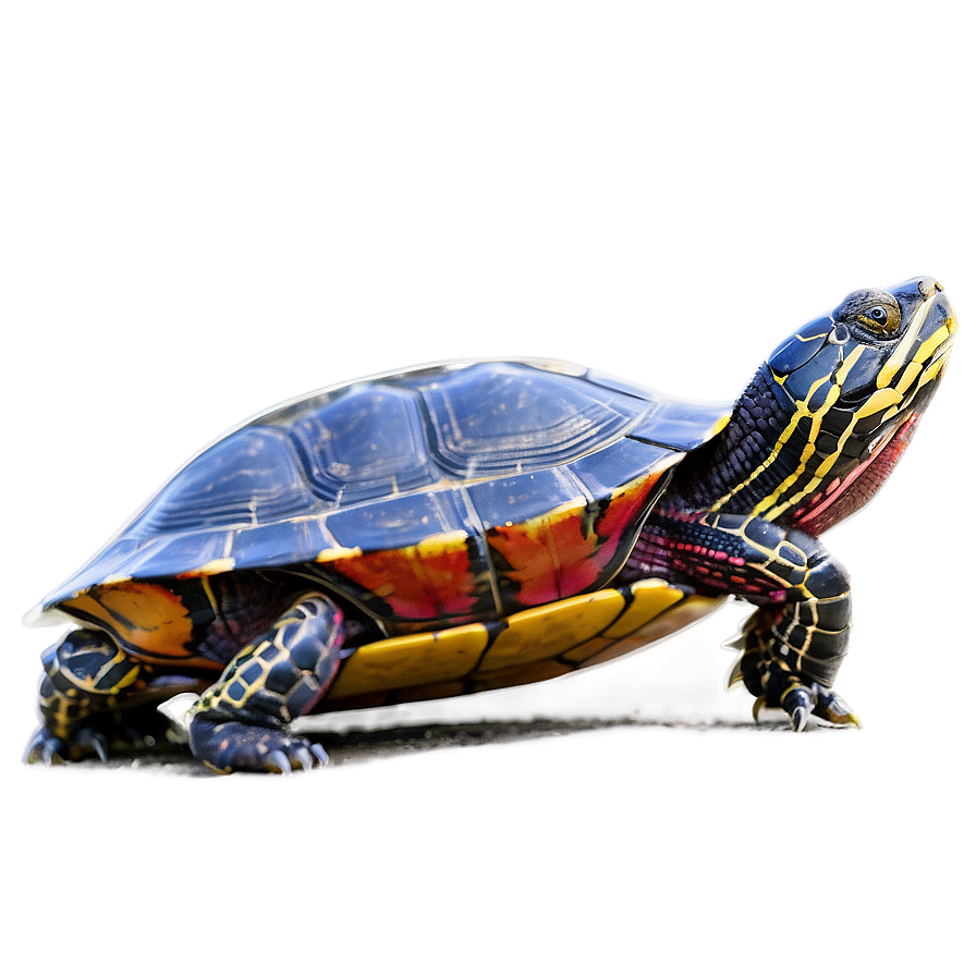 Painted Turtle Basking Png 06242024 PNG Image