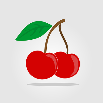 Pairof Cherries Graphic PNG Image