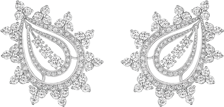 Paisley Diamond Pattern Design PNG Image