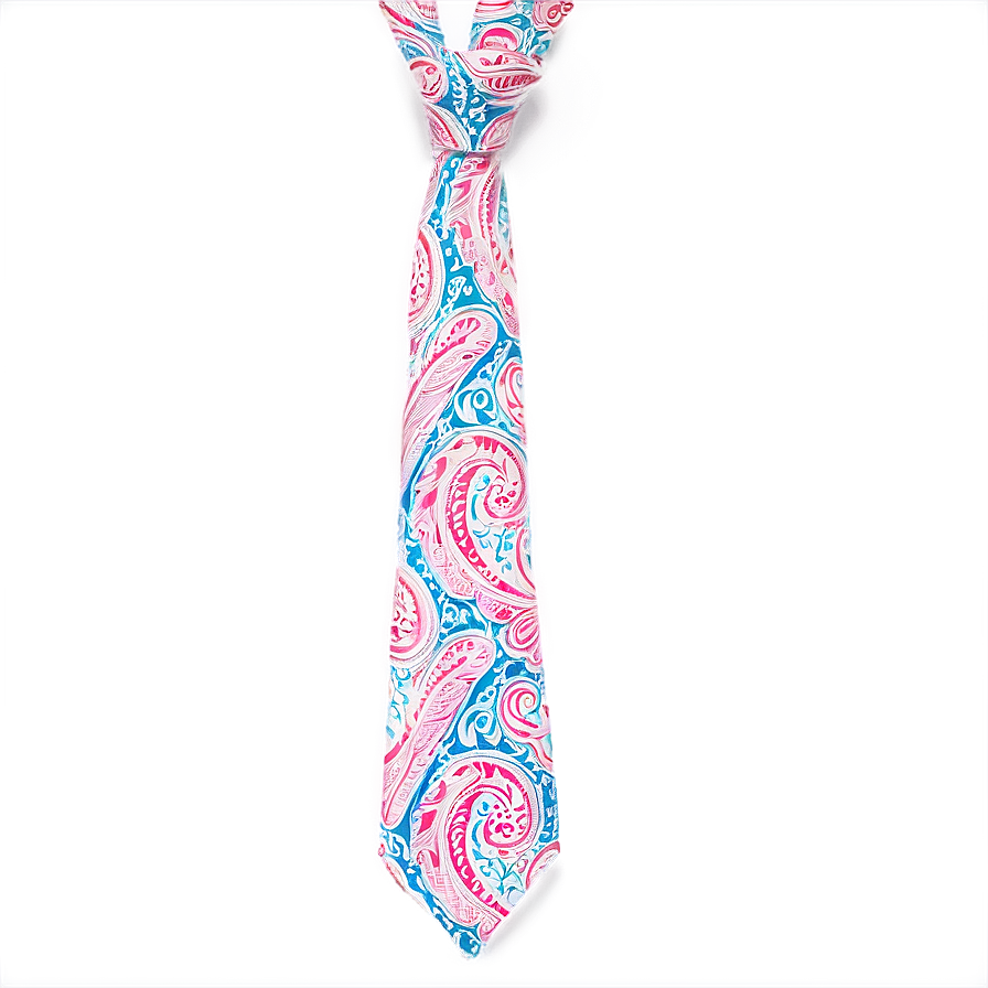 Paisley Necktie Detail Png Xdn28 PNG Image