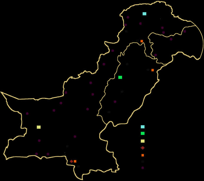 Pakistan Geographical Data Visualization PNG Image