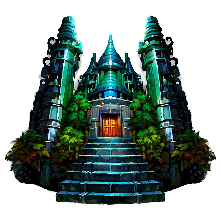 Palace Of The Deep Forest Png Uhj PNG Image