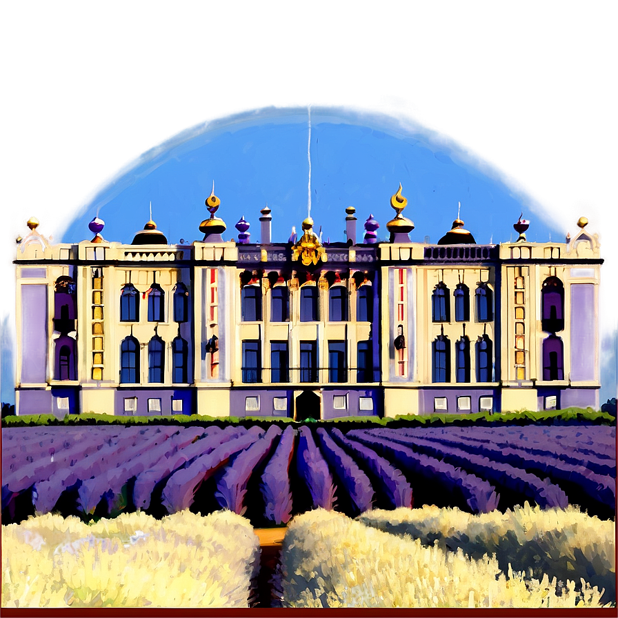 Palace On The Lavender Fields Png 06282024 PNG Image