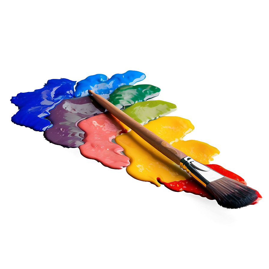 Palette With Paint Brushes Png Bgb42 PNG Image