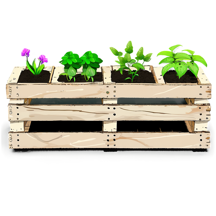 Pallet Garden Png Uay58 PNG Image