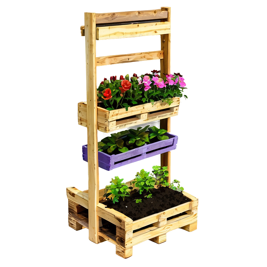 Pallet Planter Box Png Rst39 PNG Image