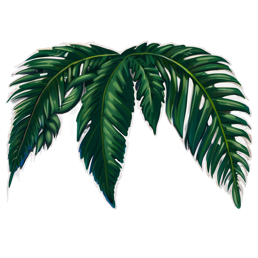 Palm Leaf Border Png Wib62 PNG Image