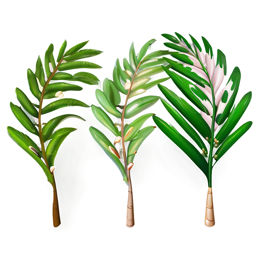 Palm Leaves Pattern Png Fue68 PNG Image