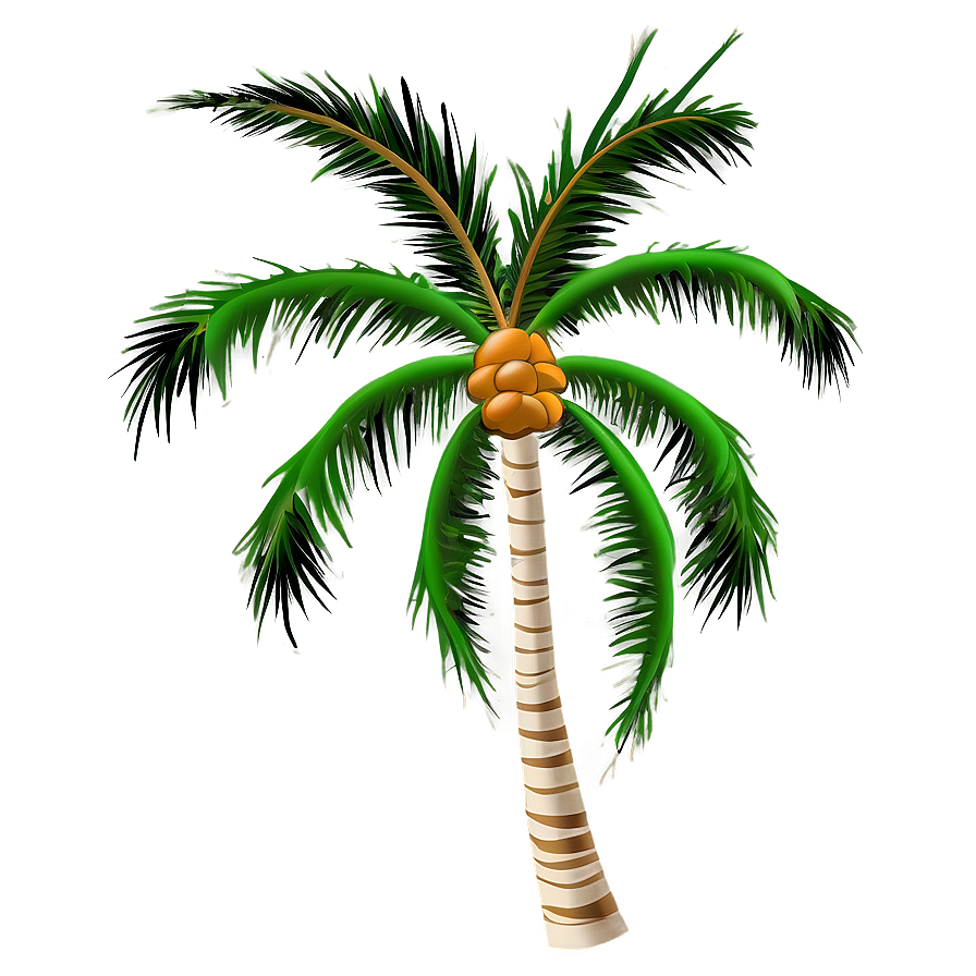 Palm Tree Illustration Png 04292024 PNG Image