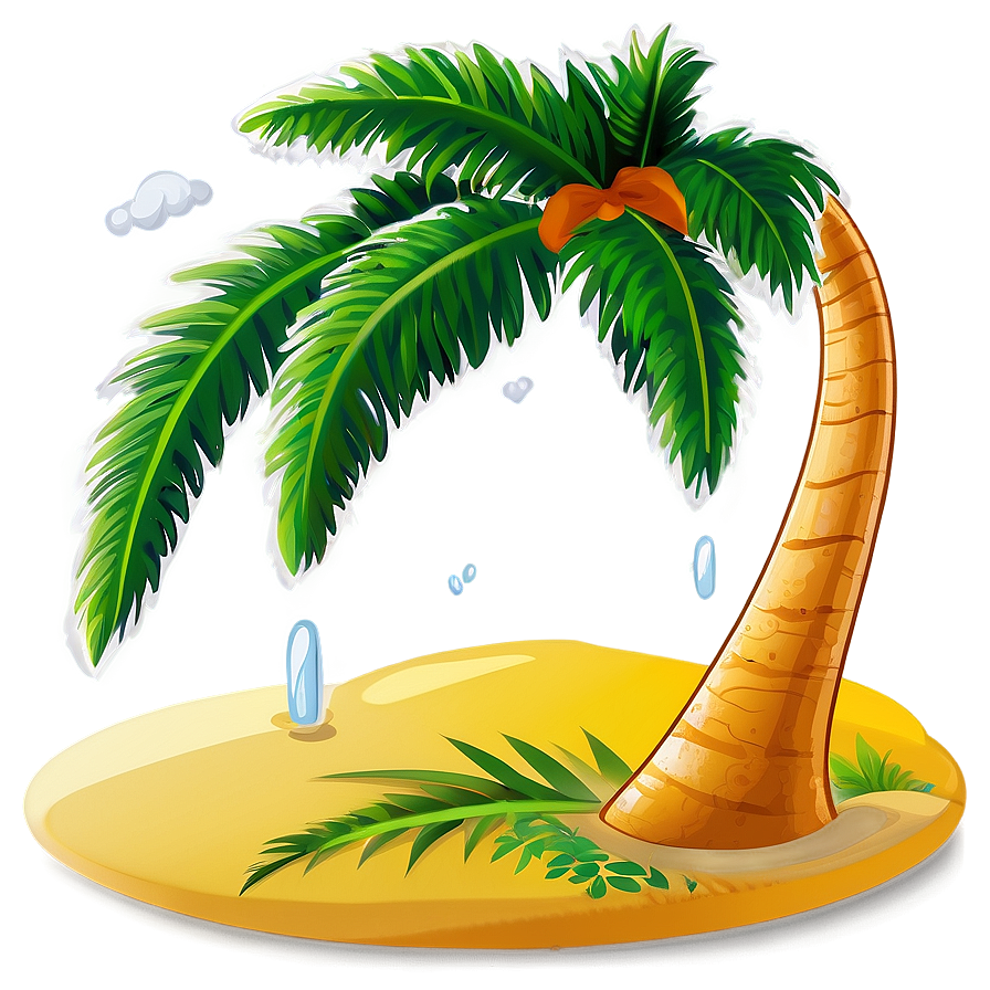 Palm Tree Illustration Png Ikt PNG Image