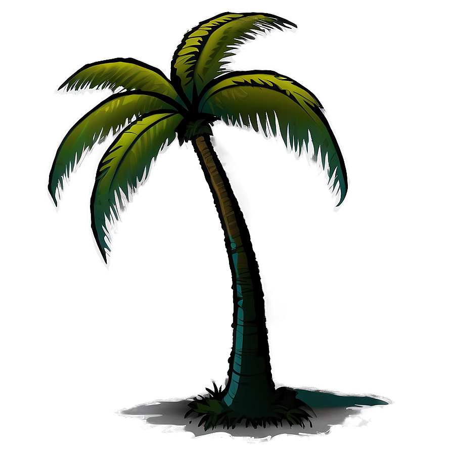 Palm Tree Silhouette Png 64 PNG Image