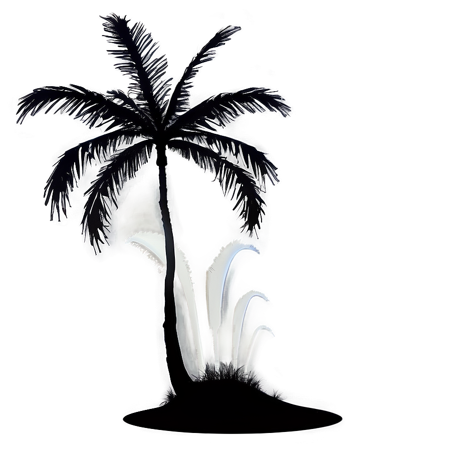 Palm Tree Silhouette Png Uwt PNG Image