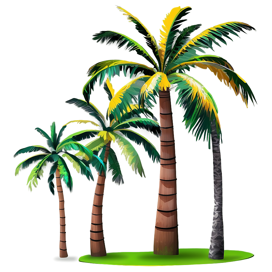 Palm Trees A PNG Image