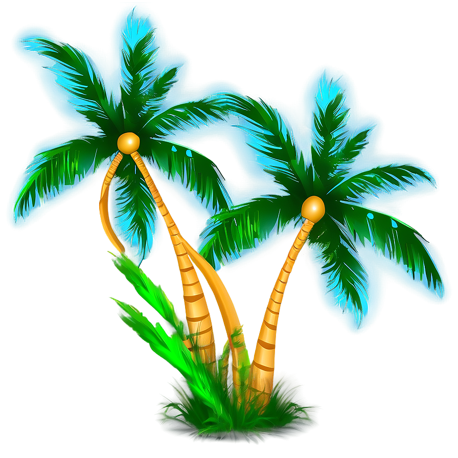 Palm Trees In Wind Png Kxx94 PNG Image